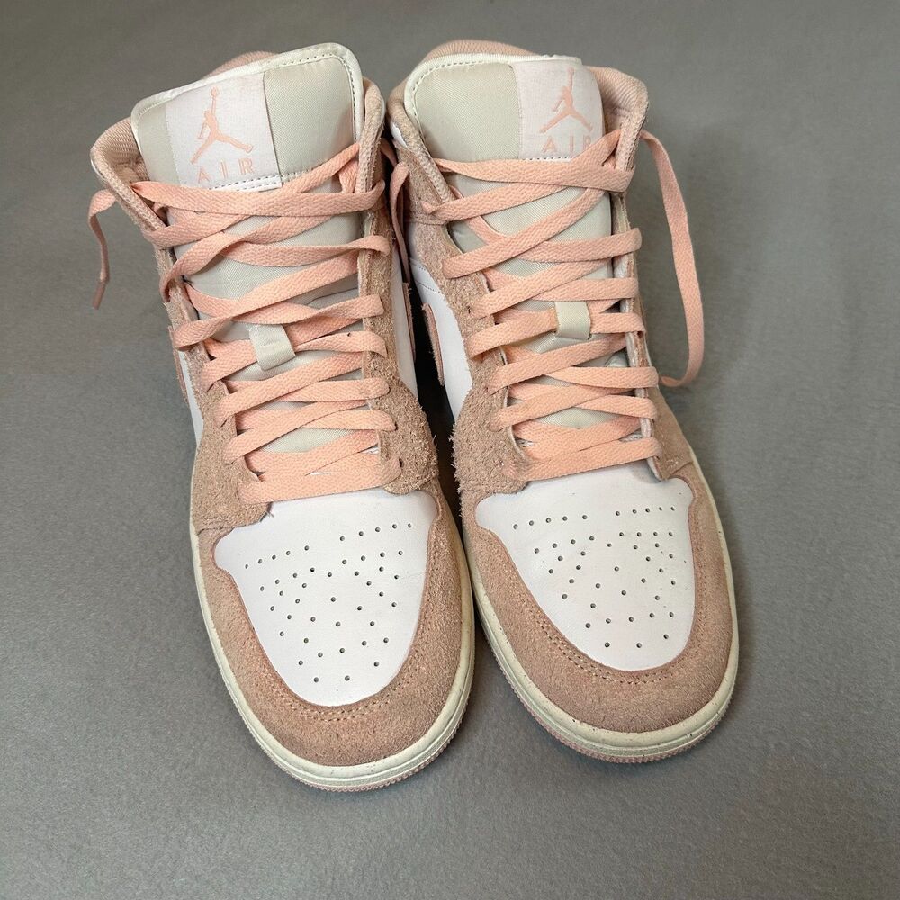 Nike Air Jordan 1 Mid SE Legend Pink Suede White Kicks Men's Size 13 FN5215-161